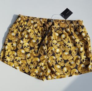 Skull swim trunks